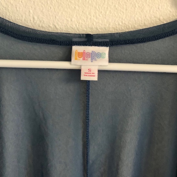 LULAROE Navy Sheer Solid Lindsay Kimono Cardigan - Picture 12 of 12